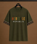 Heritage Signature Oversized Tee – Olive (Unisex)
