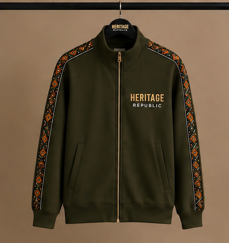Heritage Track Jacket – Olive