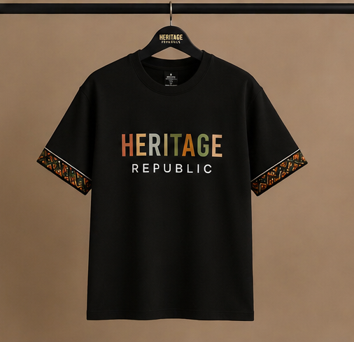 Heritage Signature Tee – Midnight Black