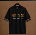 Heritage Signature Oversized Tee – Midnight Black (Unisex)