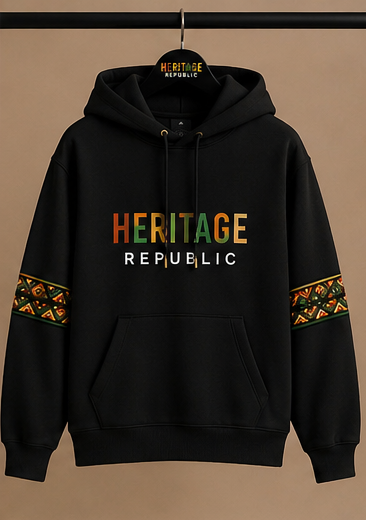 Heritage Signature Hoodie – Midnight Black