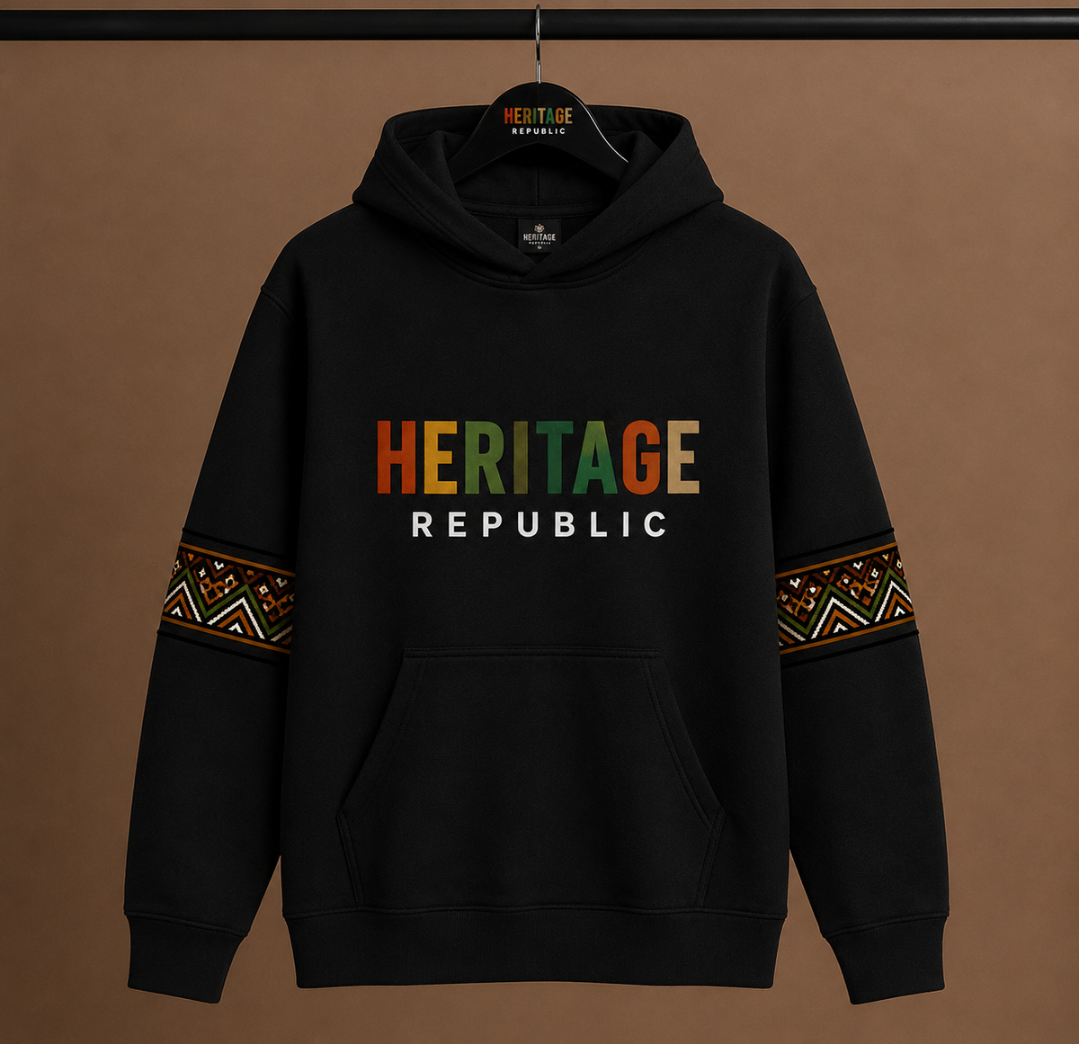 Heritage Signature Hoodie – Midnight Black (Unisex)