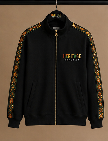 Heritage Track Jacket – Midnight Black