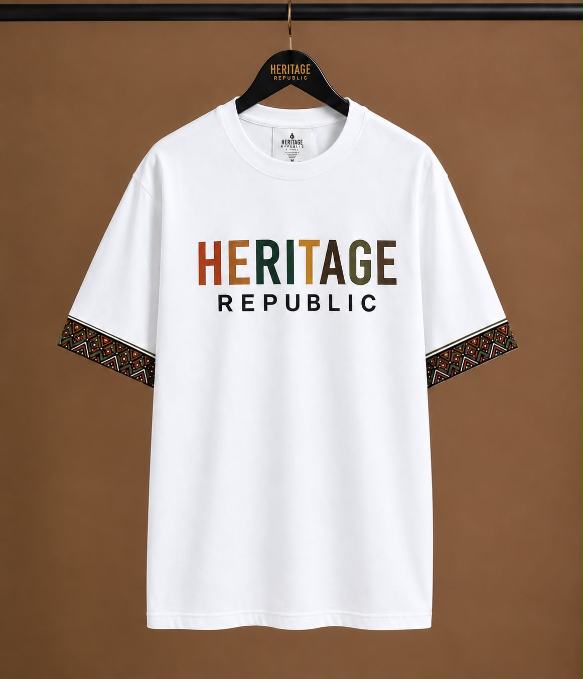 Heritage Signature Oversized Tee – White (Unisex)